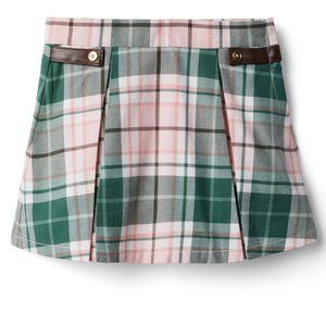Janie and Jack | Plaid Pleated Skirt, Green